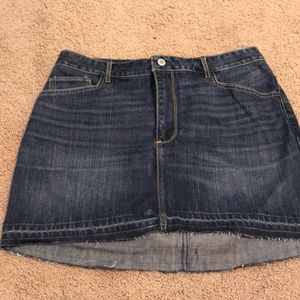 Blue Hollister jean skirt